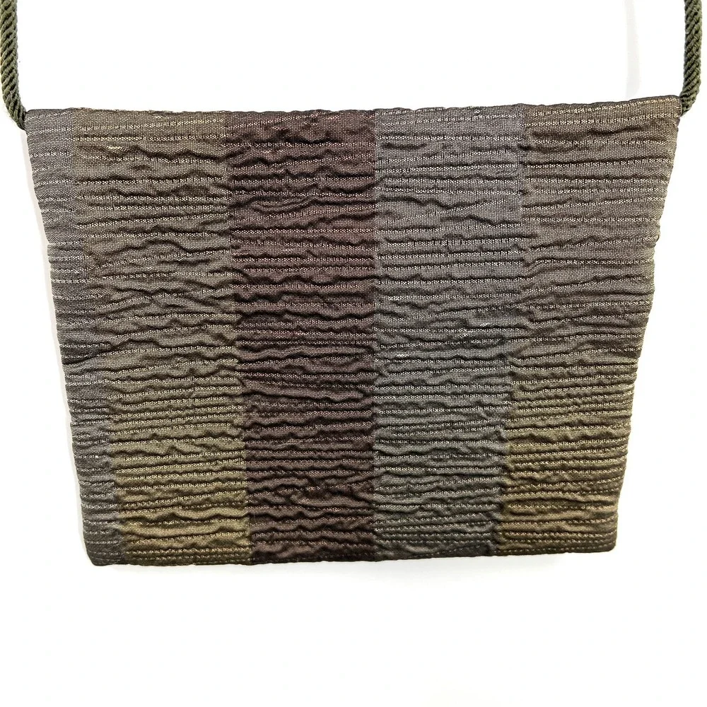 Maruca boulder Colorado metallic crinkle fabric crossbody purse bag boho